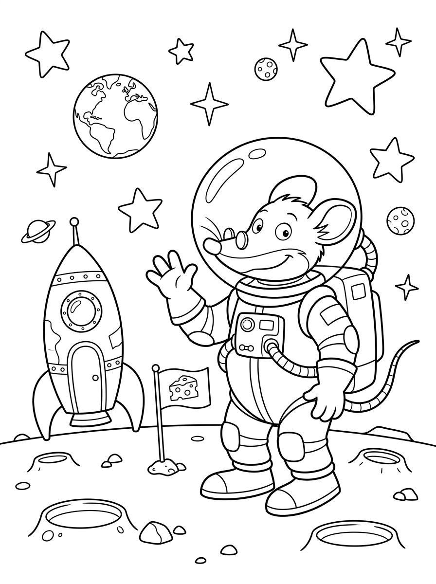 Geronimo Stilton 21 disegni Geronimo Stilton da colorare gratis