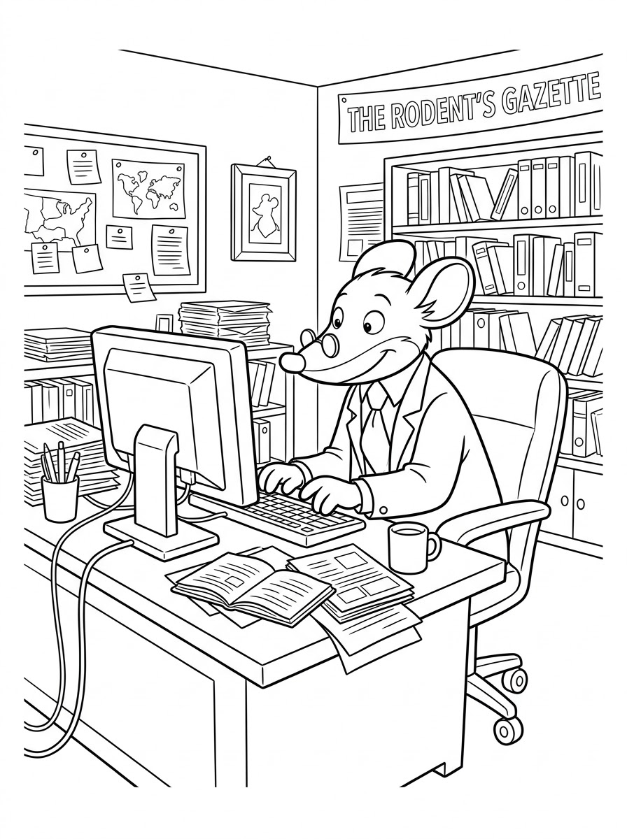 Geronimo Stilton 12 Geronimo Stilton immagini da colorare per bambini