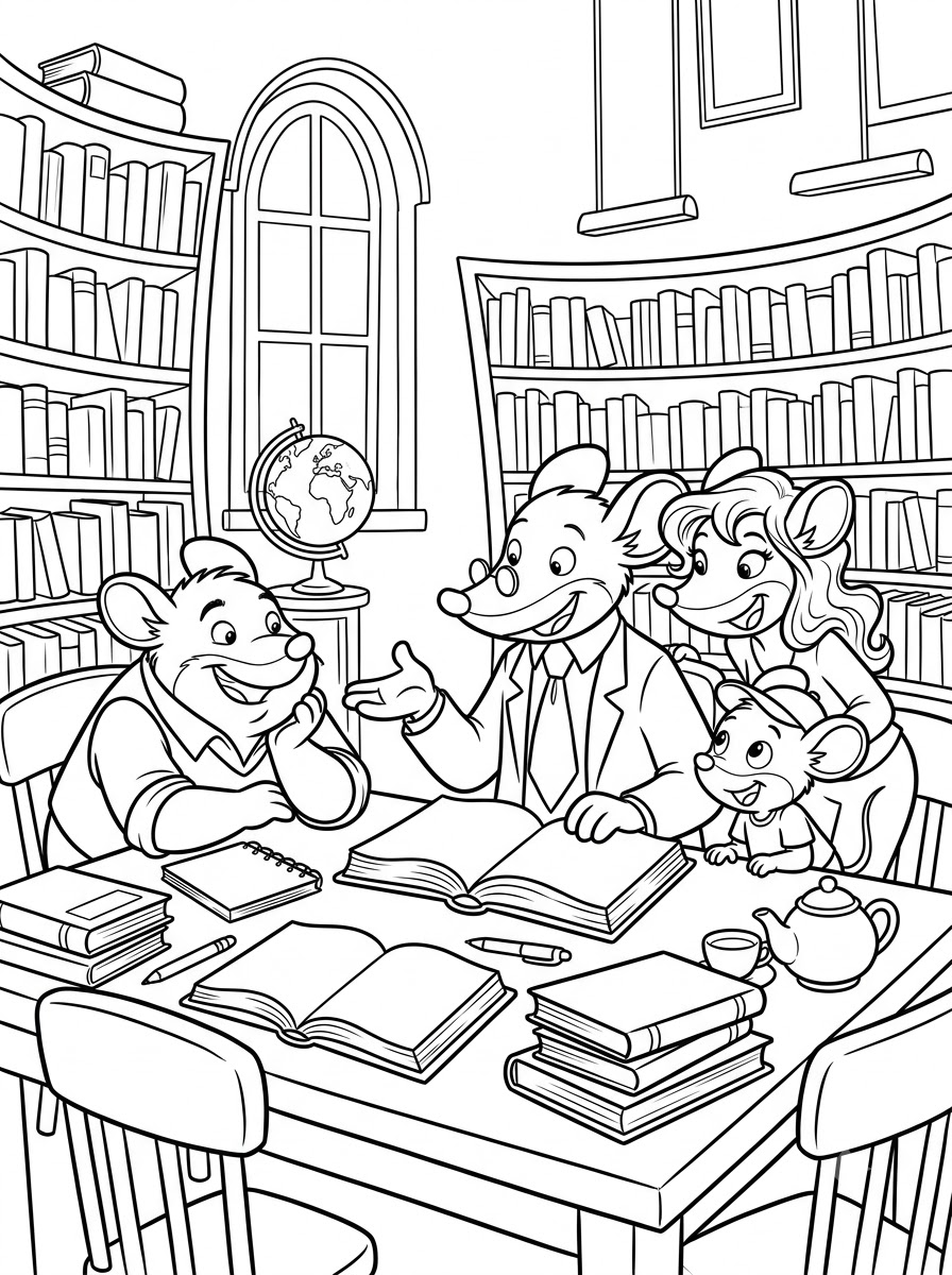 Geronimo Stilton 10 da colorare Geronimo Stilton disegno facile bambini