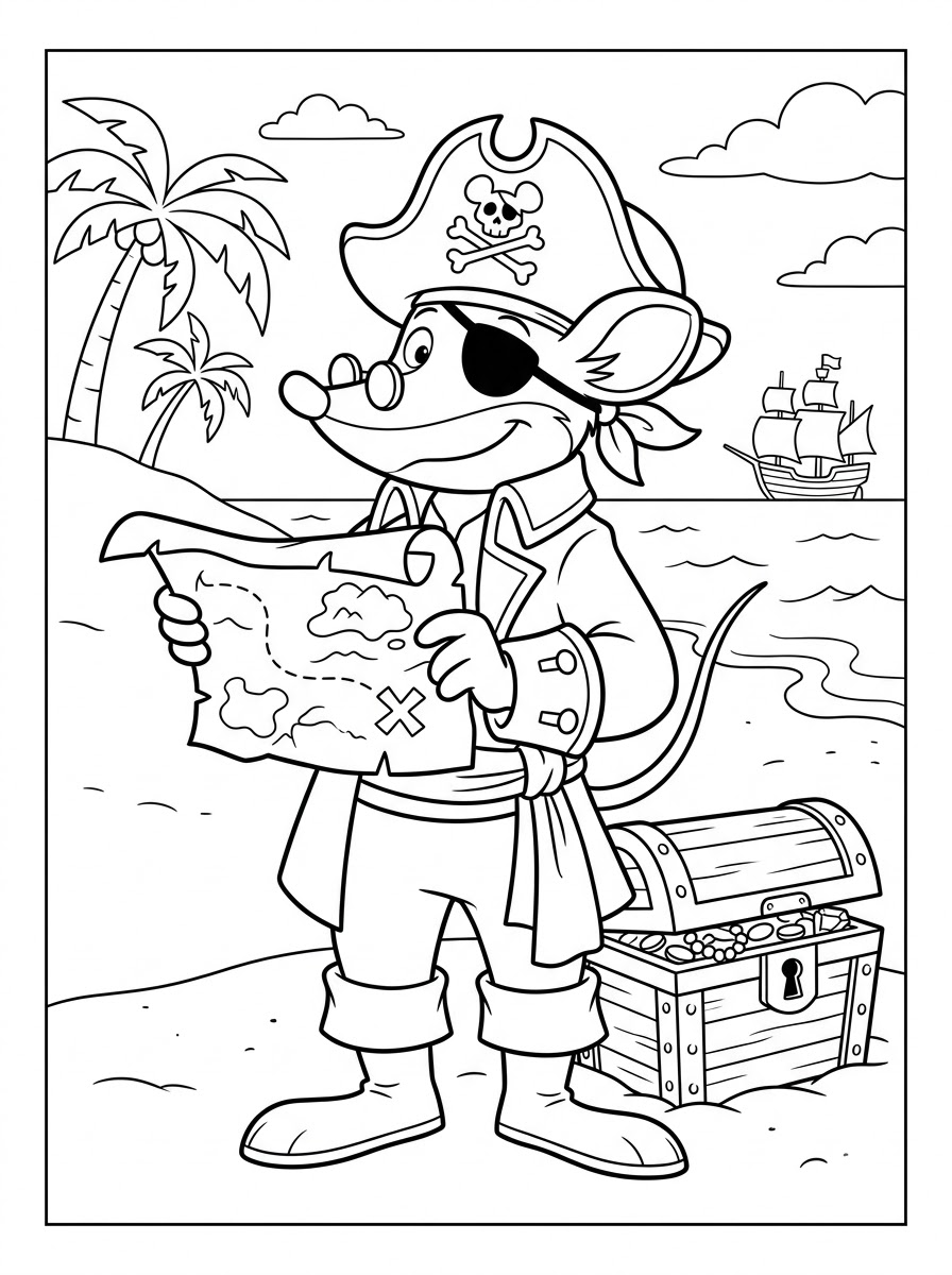 Geronimo Stilton 5 foto di Geronimo Stilton da colorare