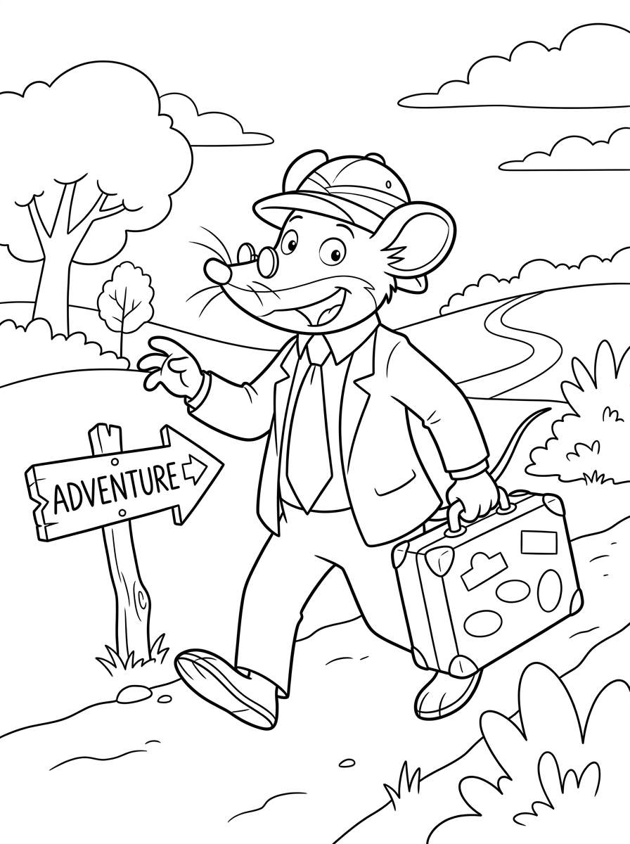 Geronimo Stilton 20 disegni da colorare Geronimo Stilton da stampare