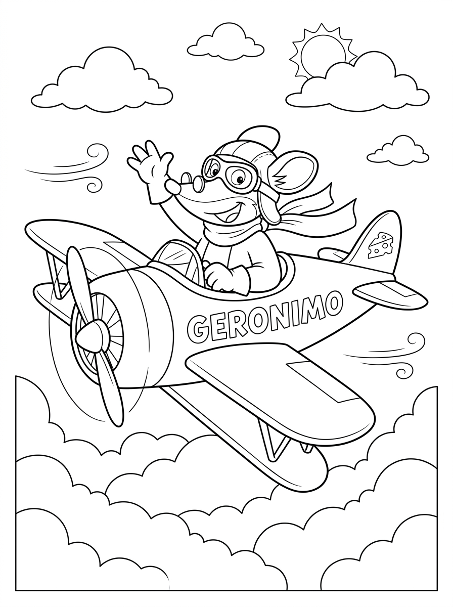 Geronimo Stilton 17 immagini di Geronimo Stilton da colorare e stampare