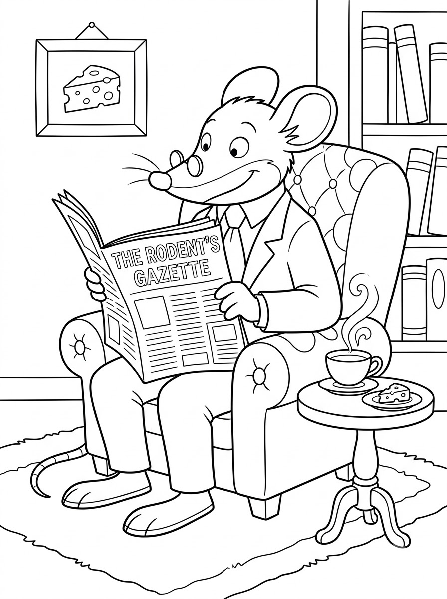Geronimo Stilton 13 disegno di Geronimo Stilton da stampare e colorare