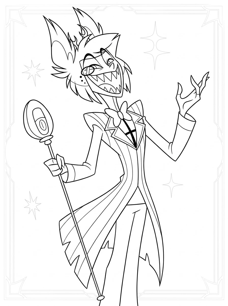 immagini da colorare di Hazbin Hotel