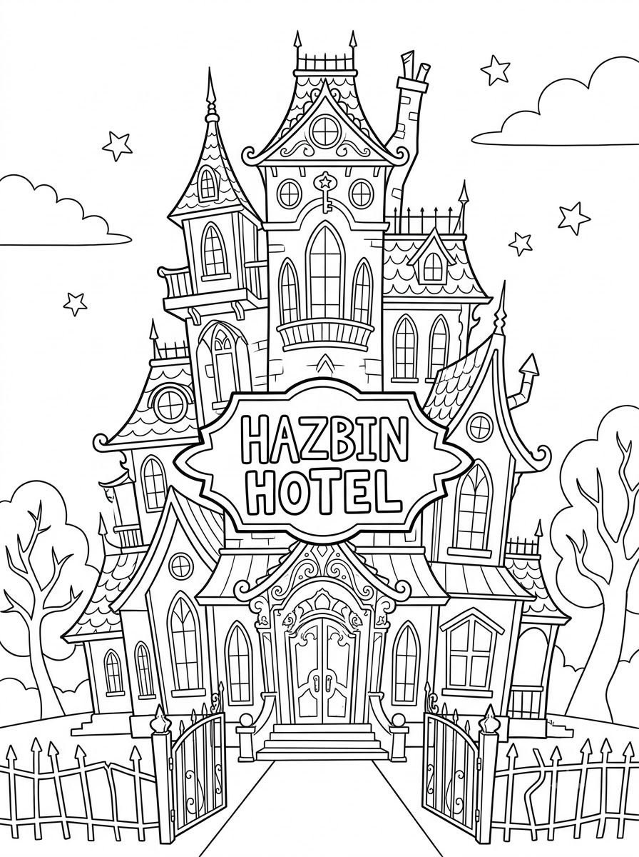 immagini di Hazbin Hotel da colorare e stampare