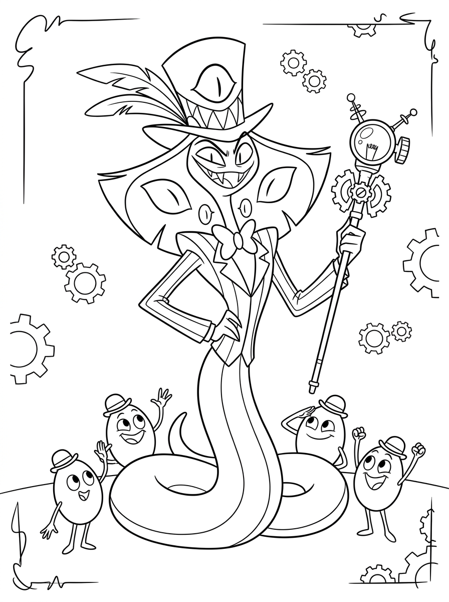 disegni da colorare Hazbin Hotel