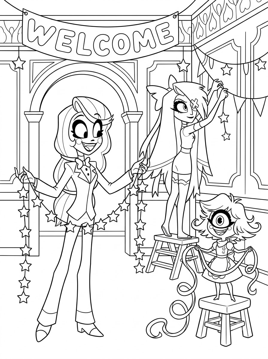 immagine Hazbin Hotel da colorare