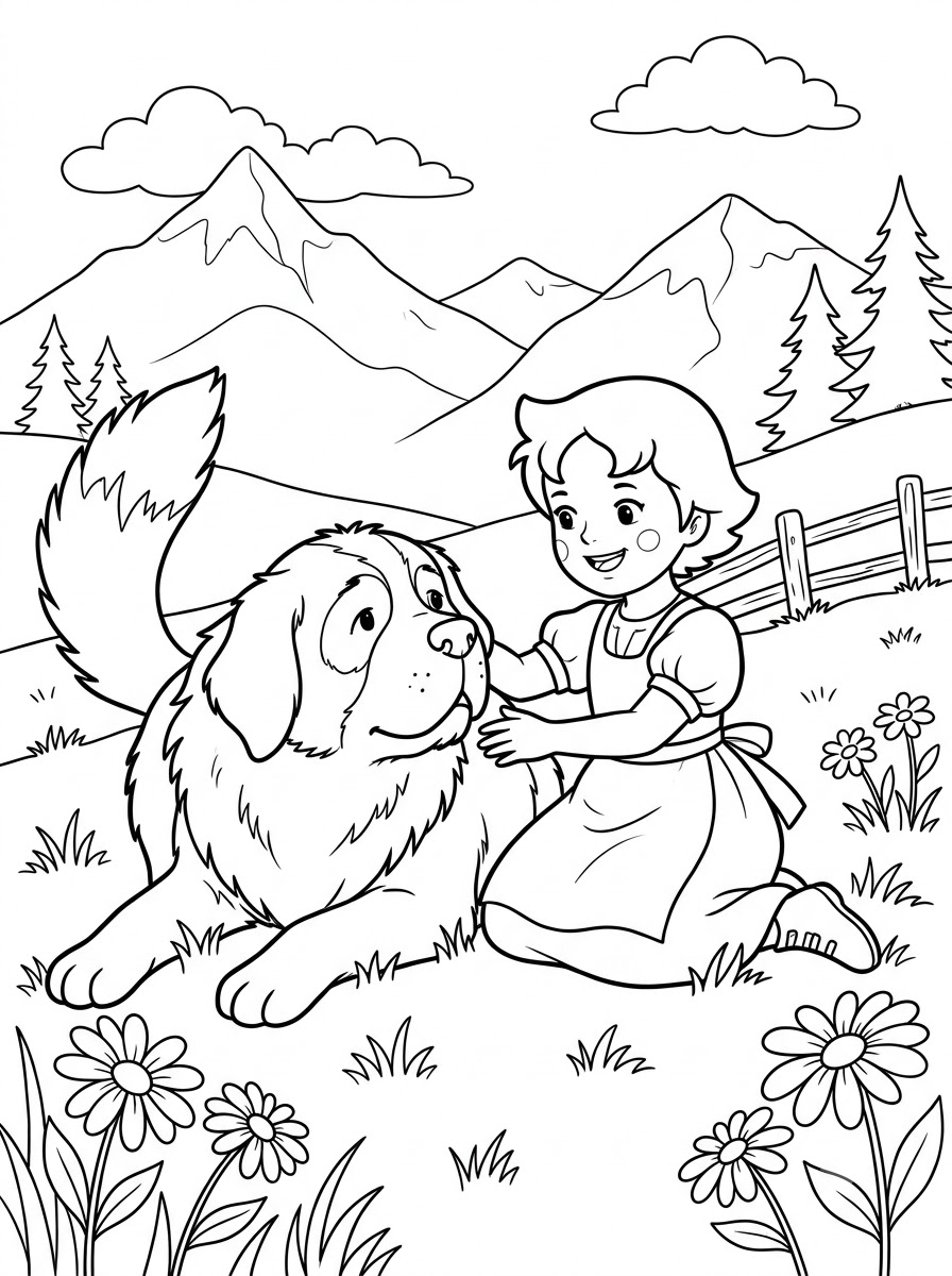 Heidi immagini da colorare per bambini