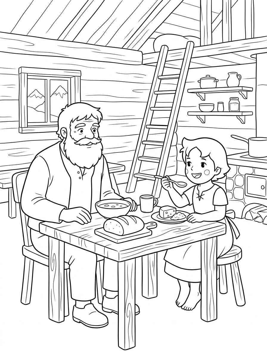disegni di Heidi da colorare e stampare