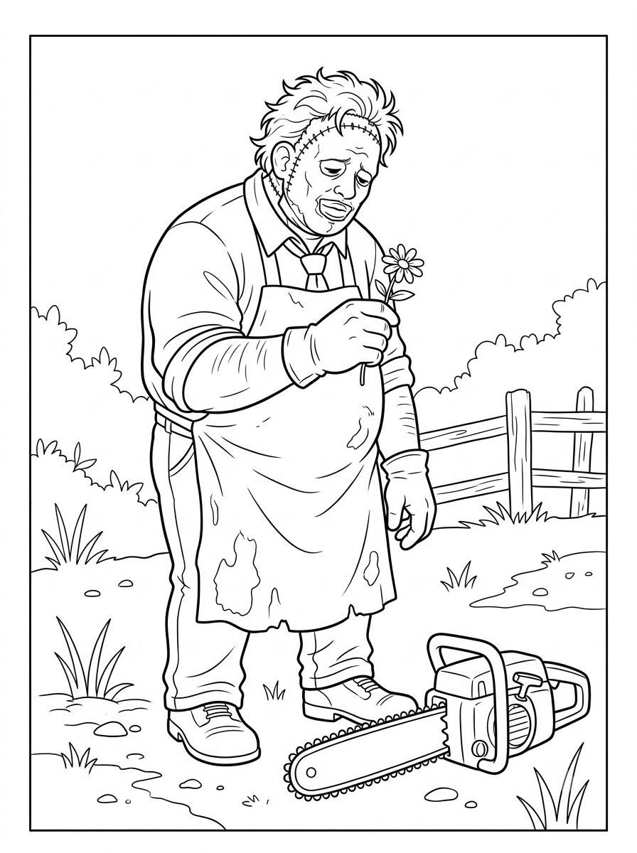 immagini Leatherface da colorare e stampare 1