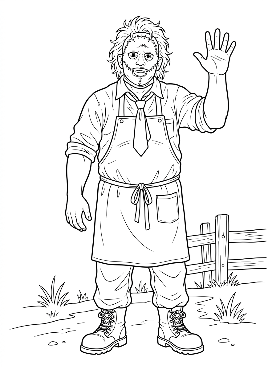 immagini Leatherface da colorare e stampare