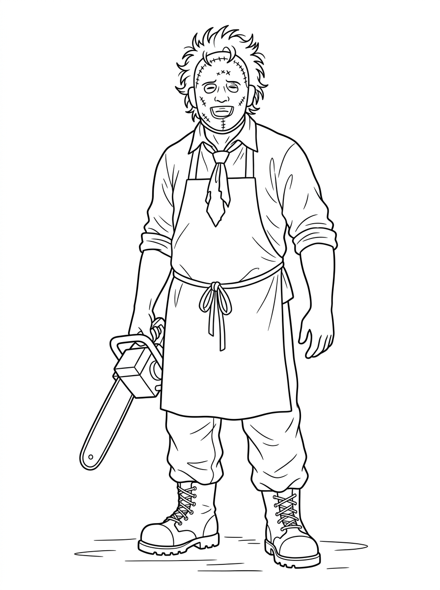 Leatherface da colorare e stampare gratis