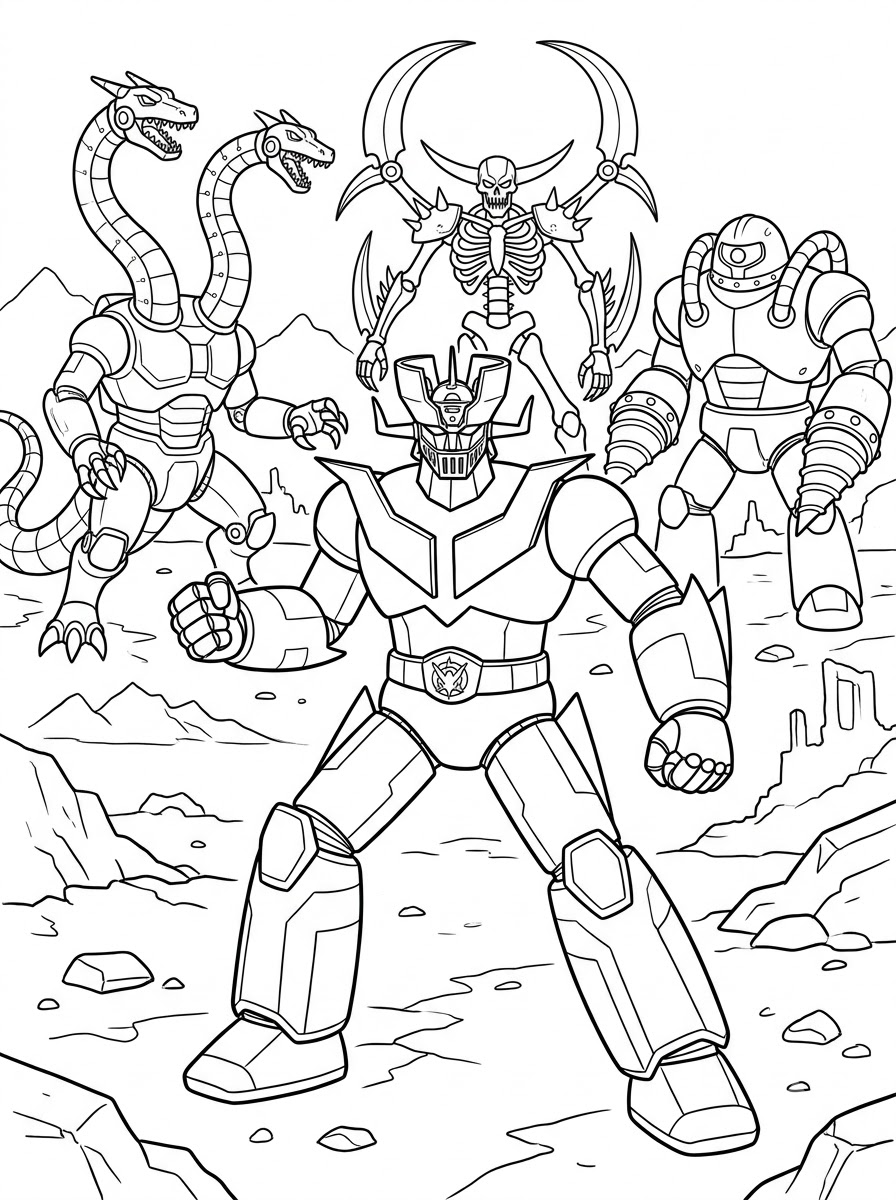 disegni di Mazinga Z da colorare