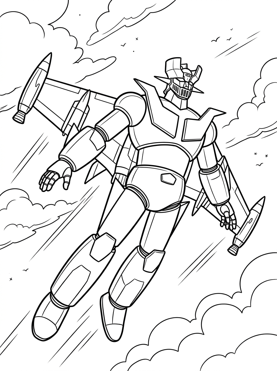 Mazinga Z da colorare