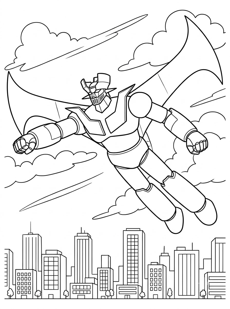 immagine di Mazinga Z da colorare