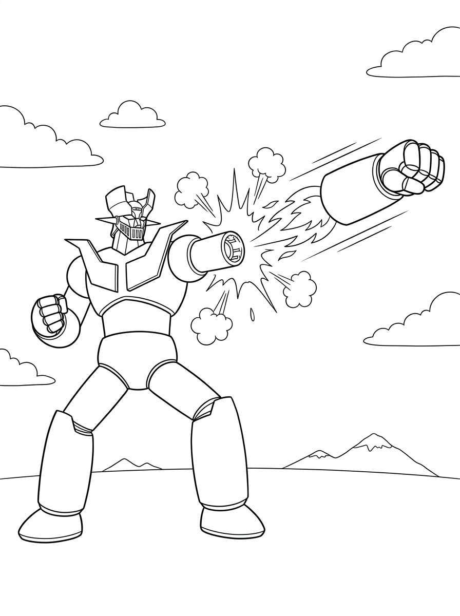 disegni Mazinga Z da colorare online