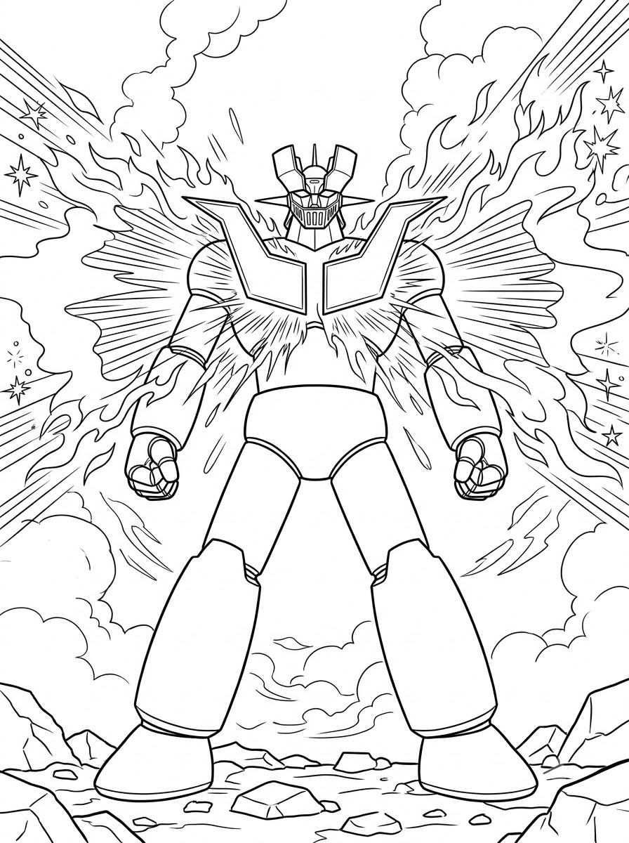 disegni di Mazinga Z da colorare per bambini