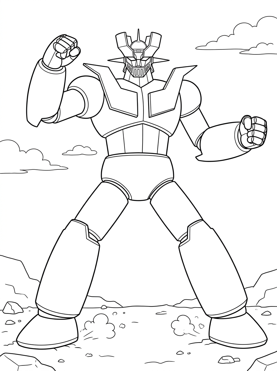 Mazinga Z da stampare e colorare gratis