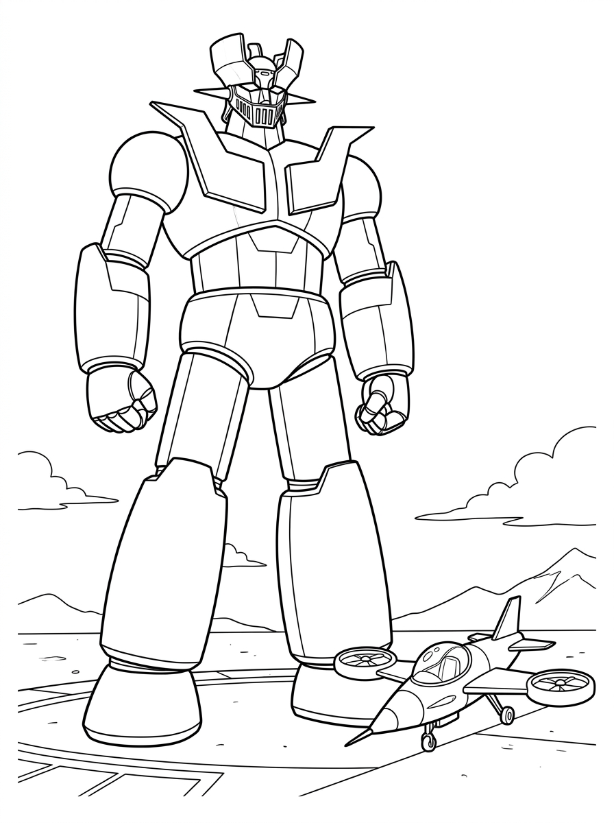 disegni Mazinga Z da colorare online 1