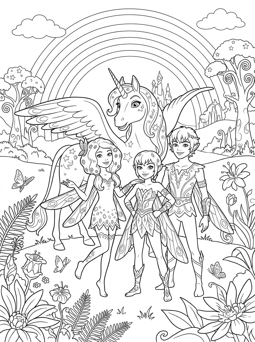 Mia And Me 20 immagine di Mia And Me da colorare