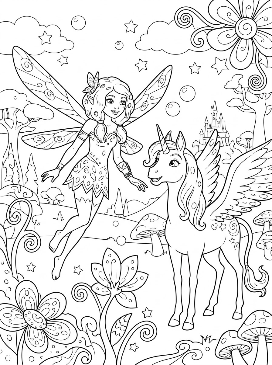 Mia And Me 19 disegno di Mia And Me da stampare e colorare
