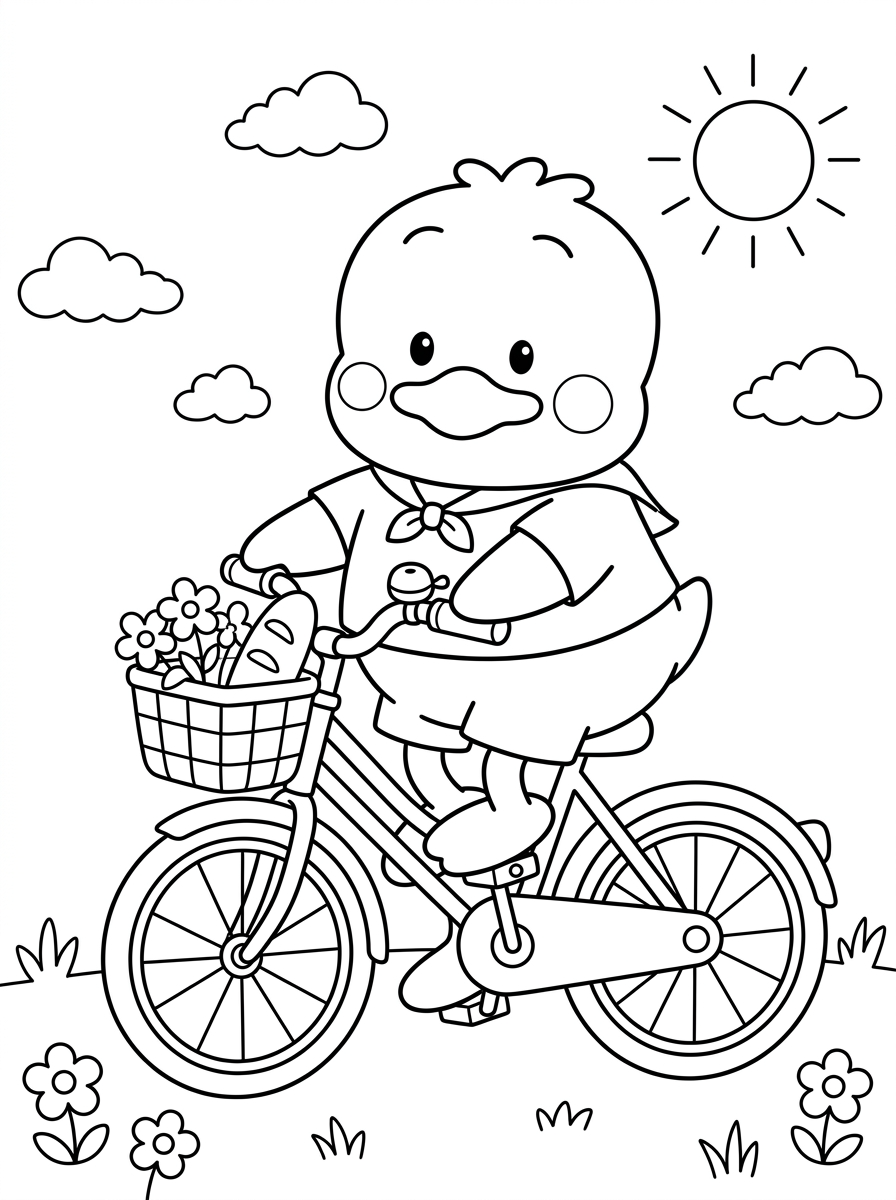 Pekkle disegno da colorare facile