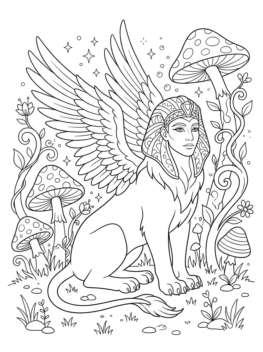 disegni Sfinge da colorare online