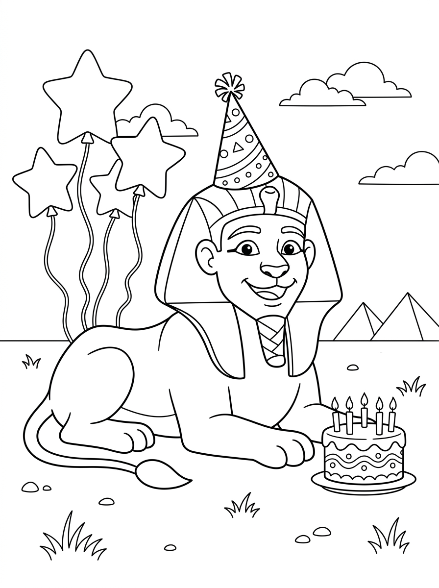 disegni di Sfinge da colorare