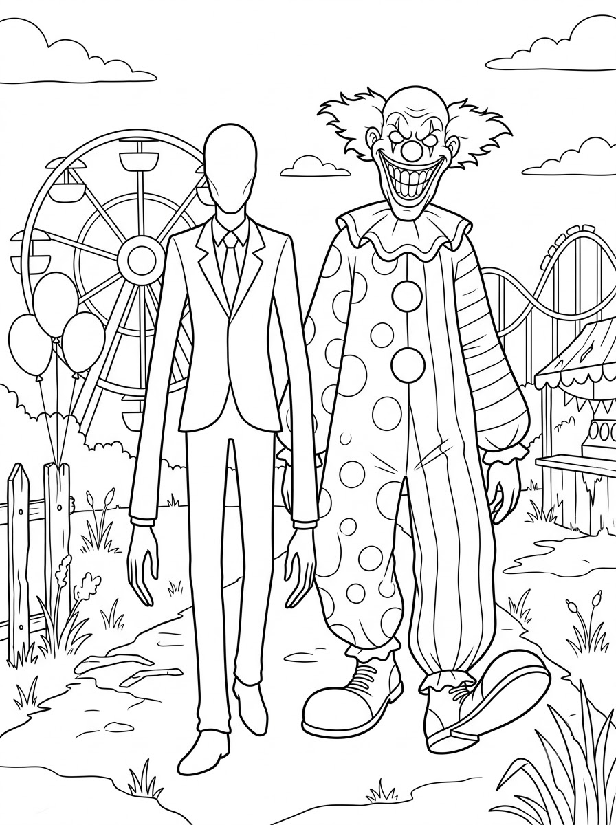 immagini Slenderman da colorare e stampare