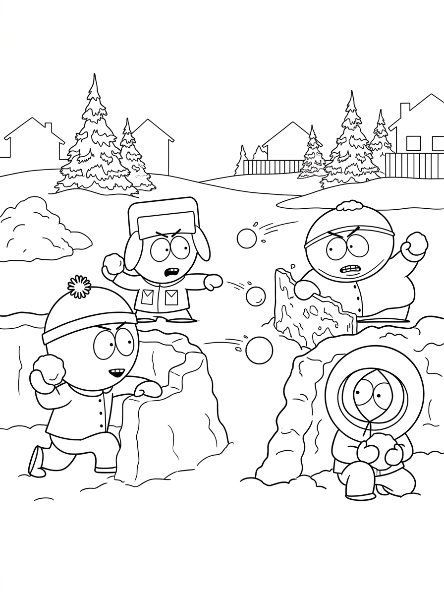 immagini di South Park da stampare e colorare