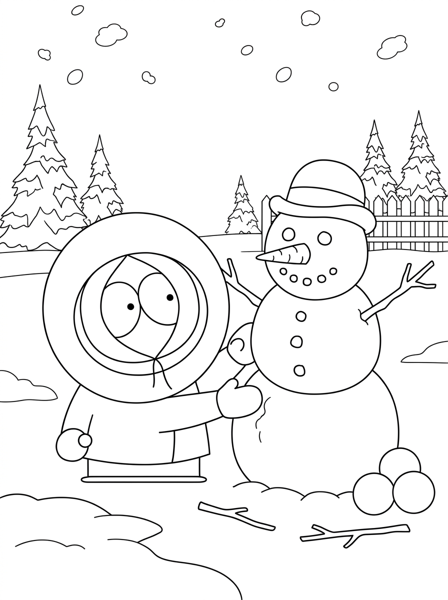 foto di South Park da colorare