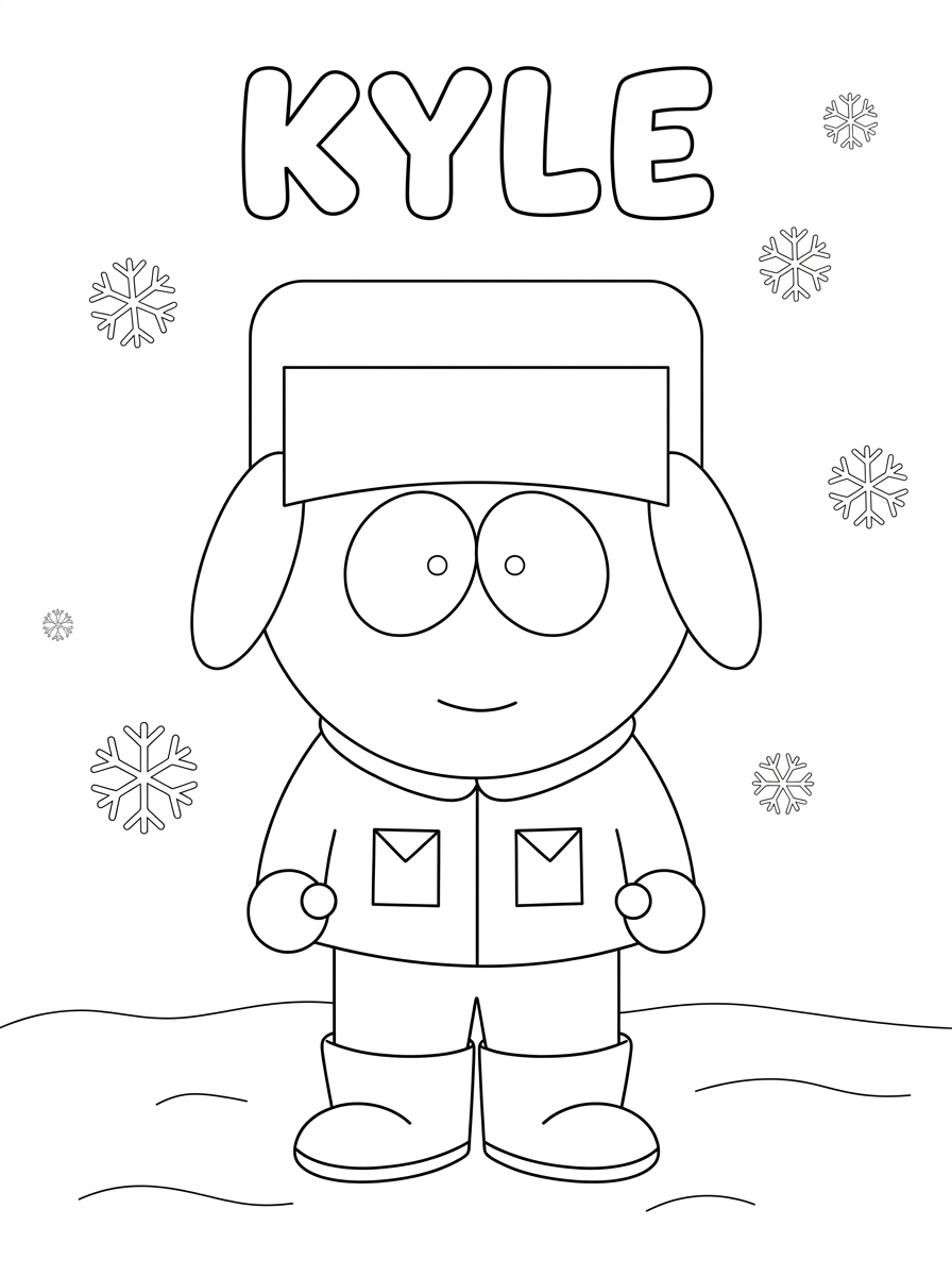 disegni da colorare gratis South Park