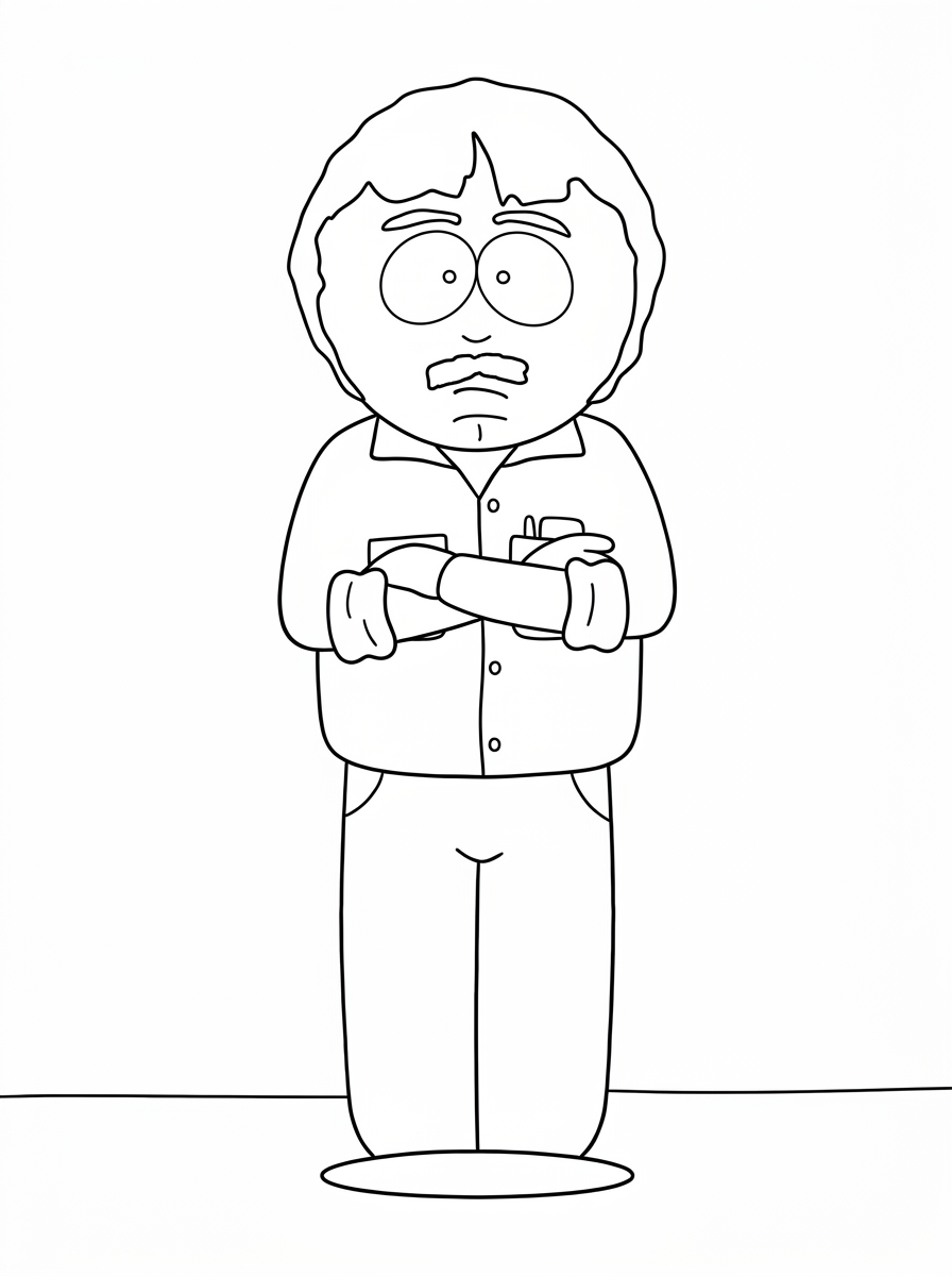 disegni facili di South Park da colorare