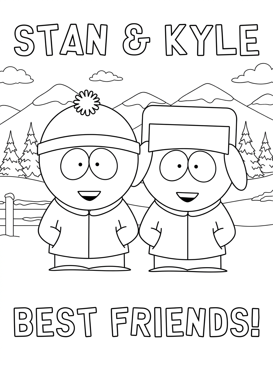 South Park da stampare e colorare per bambini
