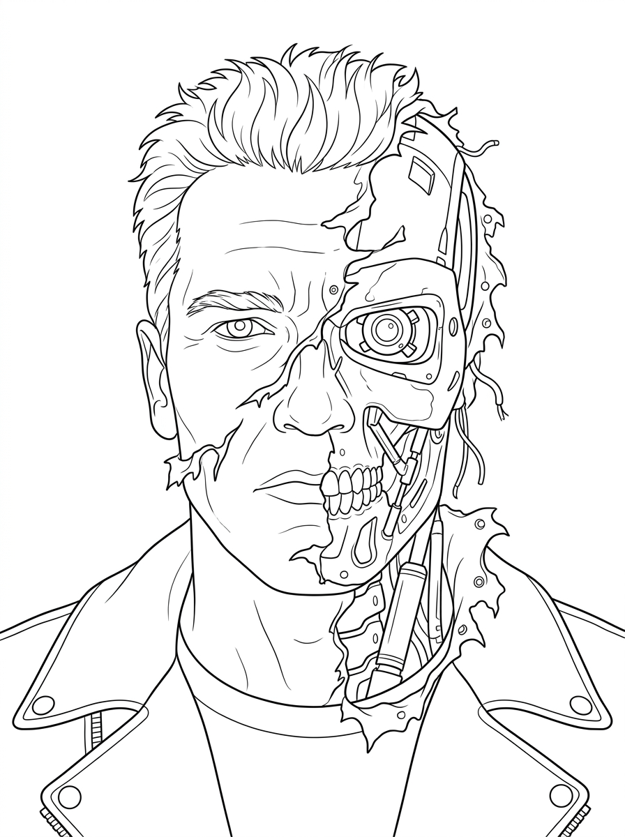 pdf stampare Terminator da colorare