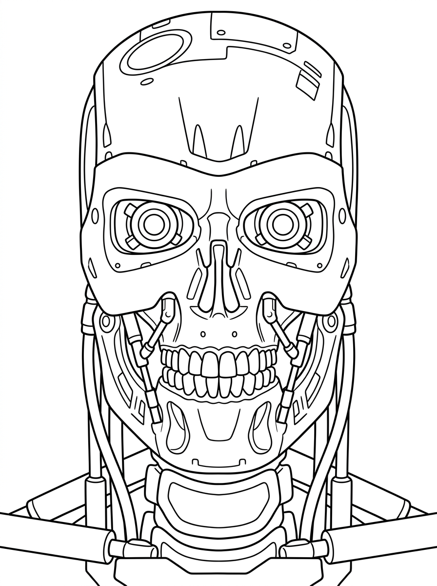 disegni da colorare Terminator