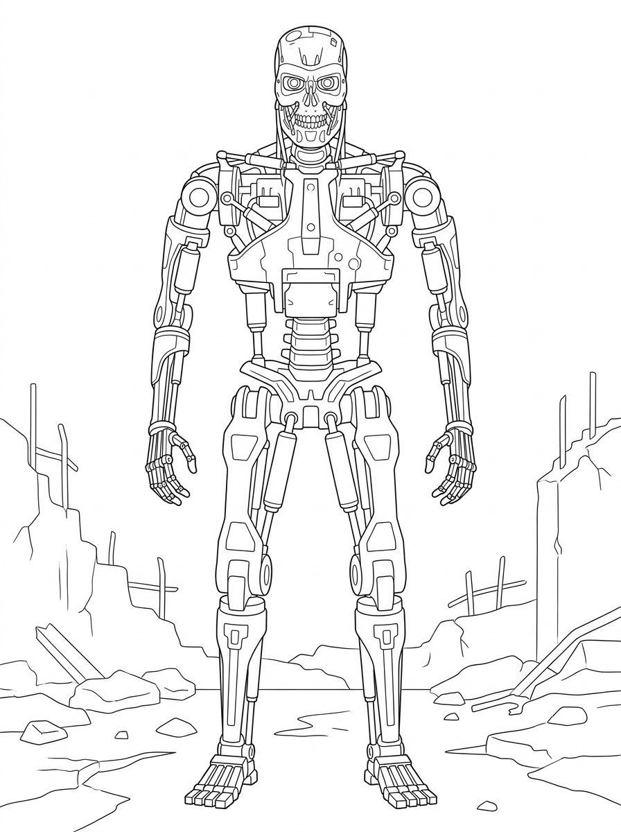 immagine Terminator da colorare