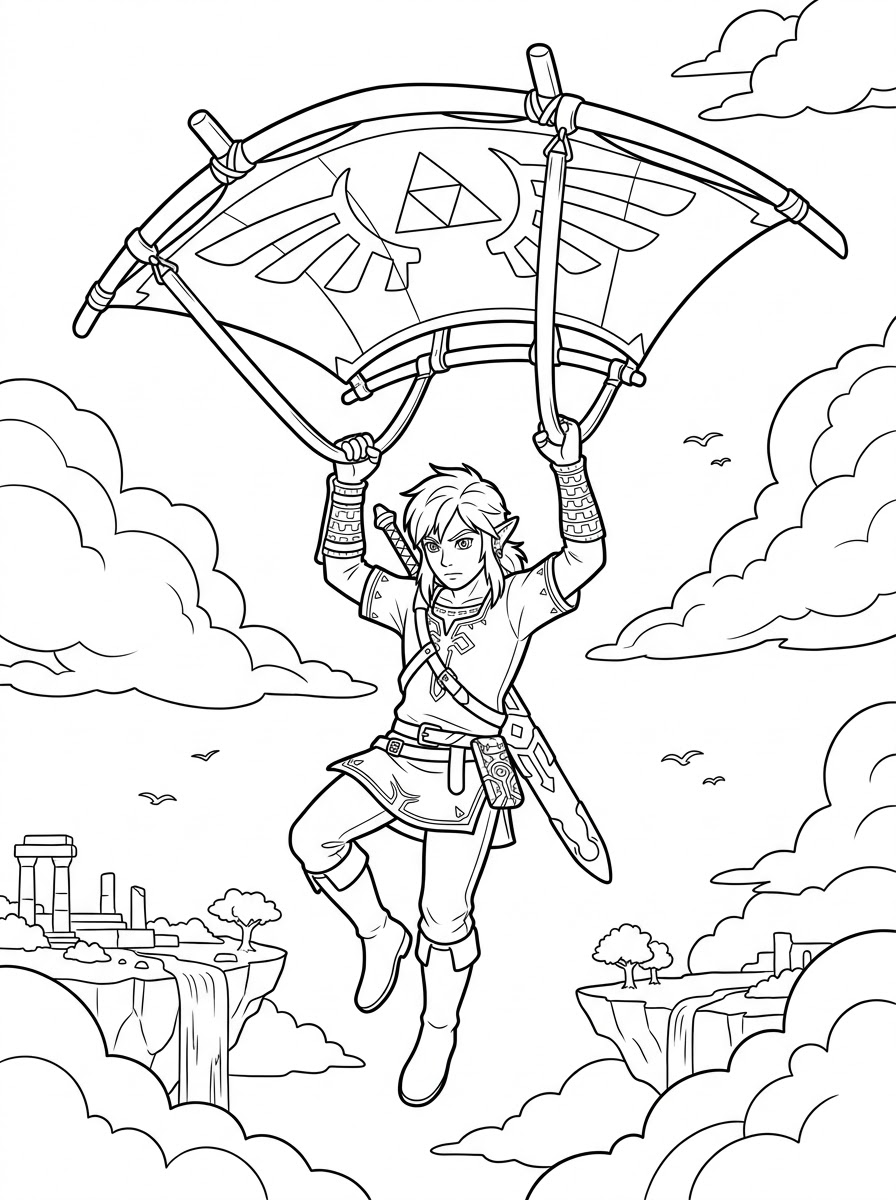 disegni di Zelda da colorare e stampare