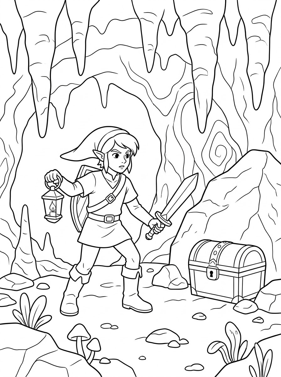 Zelda disegno da colorare